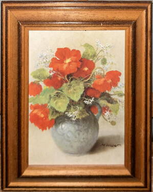 ČERVENÁ KYTICE VE VÁZE - WEBER MAX - REPRODUKCE