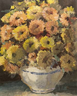 ŽLUTÉ KVĚTY VE VÁZE - EMANUEL KNÍŽEK