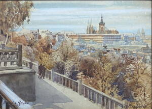 PRAHA POHLED Z PETŘÍNA - BALCAŘÍK JOSEF