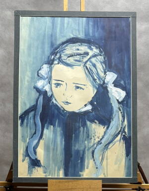 DĚVČÁTKO V MODRÉ - NEZNÁMÝ AUTOR