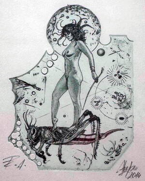 AKT DÍVKA S KONÍKEM - HUJBER GÜNTER