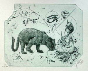 AKT DÍVKA S PANTEREM - HUJBER GÜNTER