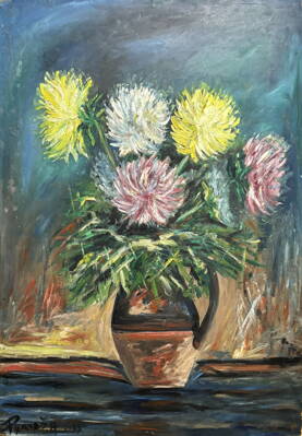 KVĚTINOVÉ ZÁTIŠÍ - SIGNOVÁN