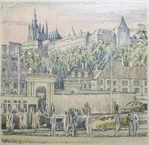 POHLED NA MALOSTRANSKOU A PRAŽSKÝ HRAD V PRAZE - LOKVENC VÁCLAV