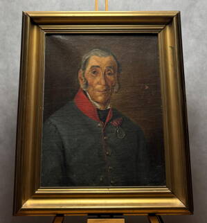 RAKOUSKO-UHERSKÝ VOJÁK S VYZNAMENÁNÍM - NEZNÁMÝ AUTOR