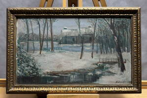 ZIMA U POTOKA ZA VSÍ - SEDLÁČEK