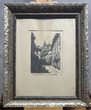 PRAHA PRAŽSKÝ HRAD Z VALDŠTEJNSKÉ ULICE - VAIC JOSEF