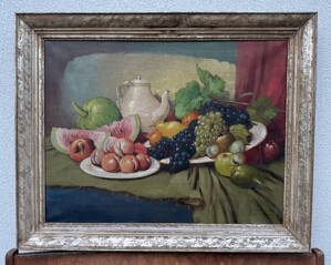 BOHATÉ ZÁTIŠÍ S OVOCEM - BERGHAUER /HORYNA/ BOHUMIL BOHATÉ ZÁTIŠÍ S OVOCEM - BERGHAUER /HORYNA/ BOHUMIL