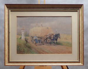 KOŇSKÝ POVOZ U ZVONIČKY - BERGHAUER /HORYNA/ BOHUMIL