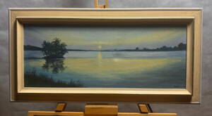 ZÁPAD SLUNCE NAD VODNÍ HLADINOU - DOBIÁŠ FRANTIŠEK