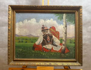 PÁR V KROJI ZA BŘÍZKOU - DRMOLA A.