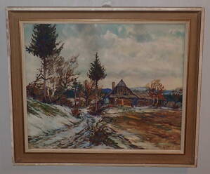 PRVNÍ SNÍH U ROUBENKY - HOLEC KAREL