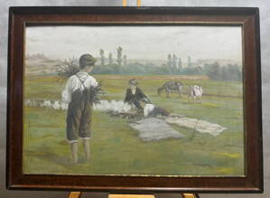 HOŠI NA PASTVĚ U OHÝNKU - NEZNÁMÝ AUTOR