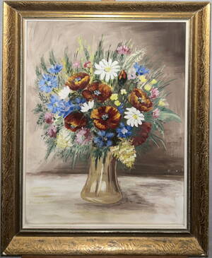 BAREVNÉ LUČNÍ KVÍTÍ - NEZNÁMÝ AUTOR