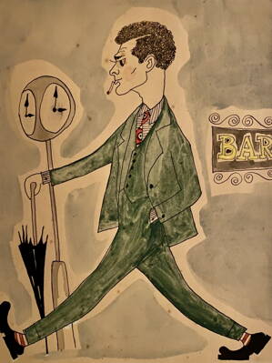 KARIKATURA - TANEC - ŠEDIVÝ