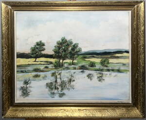 RYBNÍK SE STROMY - NEZNÁMÝ AUTOR