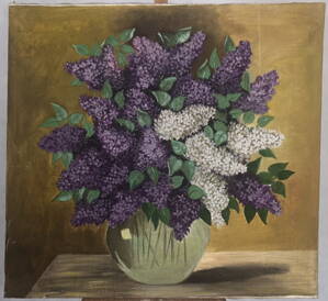 ŠEŘÍKY VE SKLENĚNÉ VÁZE - SIGNOVÁN