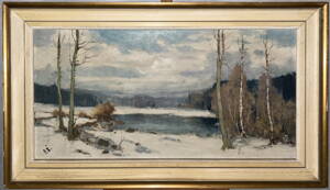 RYBNÍK V ZIMNÍ KRAJINĚ - ŠESTÁK FRANTIŠEK