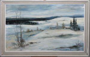 CHALUPA V ZIMNÍ KRAJINĚ - PACHR