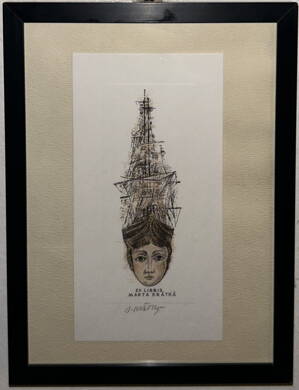 KOMPOZICE S ŽENOU A LODÍ - KRÁTKÝ BOHUMIL