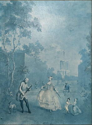 TANEČNICE MENUETU - GRUND KAREL JOSEF NORBERT - REPRODUKCE