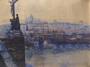 POHLED NA HRADČANY - HOLEČEK JAN