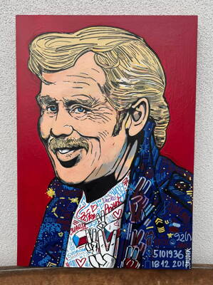 PRESIDENT VÁCLAV HAVEL POP ART - SAUDEK PATRIK