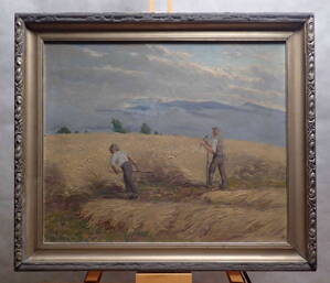 SEČENÍ KOSOU O ŽNÍCH - SIGNOVÁN