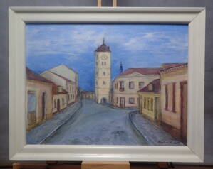 STRÁŽNICE KOSTELNÍ ULICE S VĚŽÍ - SEČKA LADISLAV