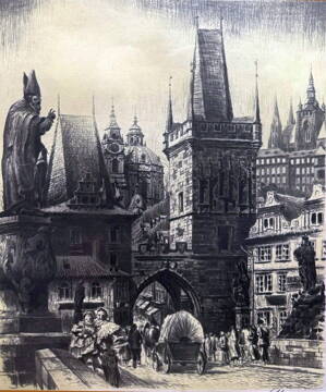 PRAHA MALOSTRANSKÉ MOSTECKÉ VĚŽE - VAIC JOSEF